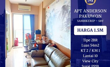 Apartemen Anderson Pakuwon Sambikerep Surabaya Barat 2BR Full Furnish Murah dekat Wisata Bukit Mas