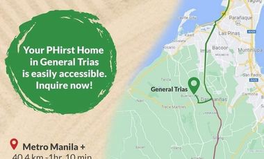 Affordable in Cavite House And Lot For Sale By Phirst Park Homes