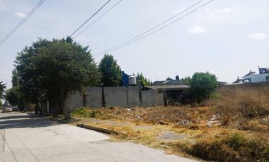 Vendo Terreno 300 M2 en San Blas Otzacatipan, Toluca, Estado de México, a pie de calle