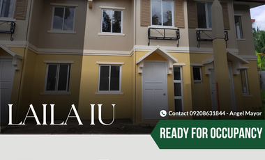 Camella Mandalagan 3-BR Laila RFO Townhouse Inner Unit | House for Sale in Bacolod City, Negros Occidental