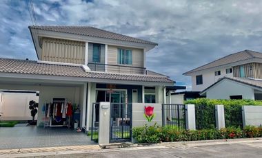 Second hand detached house for sale Beautiful house in Liang Nong Man, Muang, Mueang Chonburi.