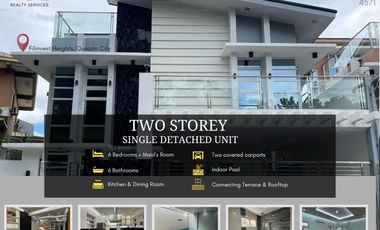 Ready for Occupancy Seven Bedrooms with Indoor Pool in Filinvest Heights Quezon City