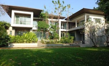 Modern Single House with private swimming pool at Nichada Thani, Nonthaburi for Rent and Sale