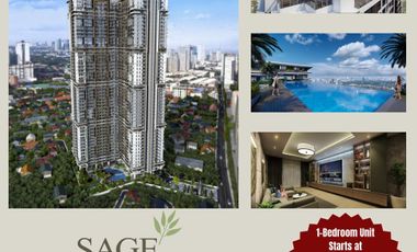 1-Bedroom Condominium for Sale: Sage Residences