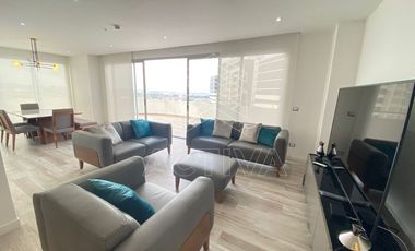 Departamento esquinero con balcón en Venta, edificio Santana Lofts