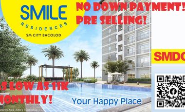PRE SELLING condo in SM bacolod NO DOWN PAYMENT as low  as 11k monthly