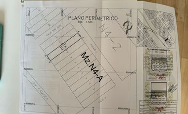 VENDO TERRENO DE OCASION DE 416.50 M2 EN SANTA CRUZ DE ASIA POR ACCIONES Y DERECHOS LISTO PARA INSCRIPCION MUNICPAL Y RR.PP