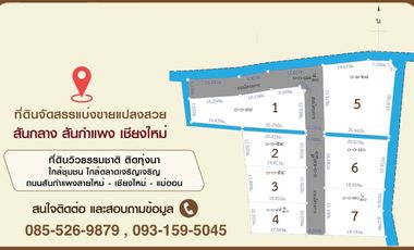 Land in San Kamphaeng for Sale near Charoen Charoen Market