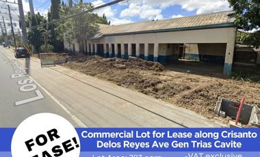 Commercial Lot for Lease along Crisanto Delos Reyes Ave Gen Trias Cavite