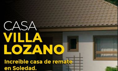 REMATE ! Casa en Venta Barrio Villa Lozano Soledad