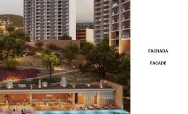 Condo con cancha de pádel, Cancha de petanca, alberca, muro de escalda, pre-construcción, venta, Queretaro.