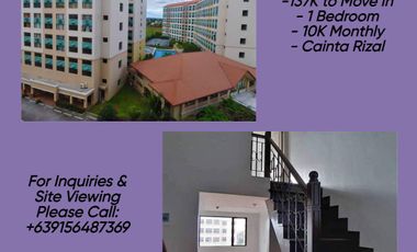 Affordable 1 BR Condo in Pasig as low as 10K Monthly 137K To Move in