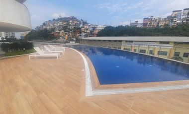 Puerto Santa Ana, Loft de 3 Dorm. con Balcon con Vista Amoblado