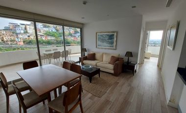 Puerto Santa Ana, Loft de 3 Dorm. con Balcon con Vista Amoblado