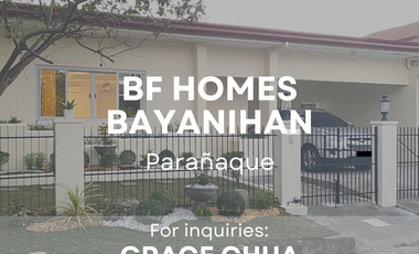 3 Bedroom House and Lot For Sale in BF Homes Bayanihan, Parañaque
