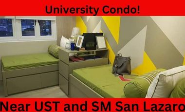 Bradbury Heights University Condo in Manila walking distance to UST Espana and SM city San Lazaro