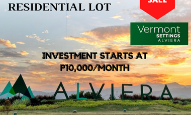 Lot For Sale in Pampanga 150 sqm VERMONT Settings Alviera near Clark International Airport