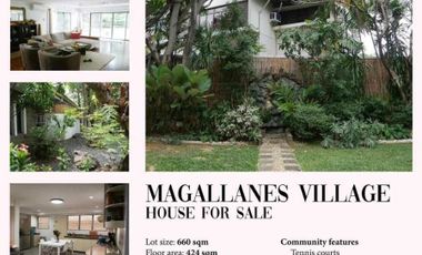 For Sale Well-kept House and Lot in Magallanes Village Makati City