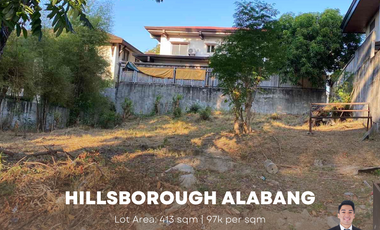 413 sqm Lot for sale in Hillsborough Alabang Village, Muntinlupa