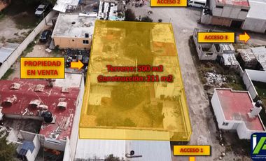 2 Casas con Terreno, Colonia Céspedes, Frente Al Hospital General, en Pachuca, Hgo.