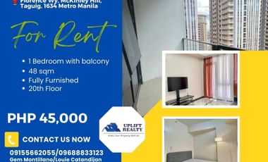 For rent 1 bedroom fully furnished in Florence Mckinley