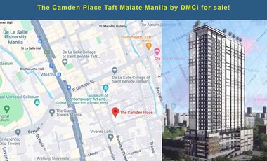 Malate Pasay Condo 1br The Camden Place near Taft Ave and College of Saint Benilde DLSU for sale !!!