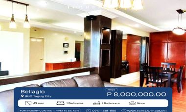 Condo for Sale/Rent in BGC, Taguig 1 BR 1 bedroom Studio Type