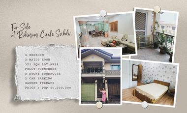 House and Lot For Sale or For Lease at Robinsons Circle Subdivision Captain Javier Street Barangay Oranbo Pasig City