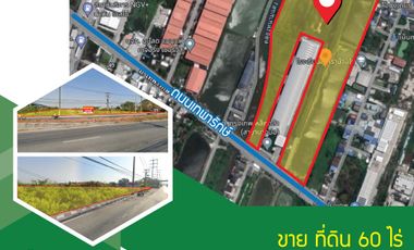 Land for SALE 60 Rai Riverside at Teparak km.25 Samutprakarn, Thailand for developer.
