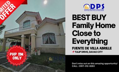 Fuente de Villa de Abrille House for Sale, Prime Location in Davao City