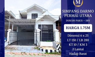 Rumah Murah Strategis Simpang Darmo Permai Utara Dukuh Pakis Surabaya dekat Dukuh Kupang
