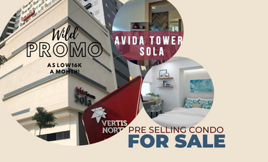 Pre Selling Studio Unit Condo For Sale in Vertis North QC Beside Solaire Casino