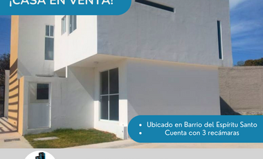 CASA EN VENTA CHABACANOS BARRIO DEL ESPÍRITU SANTO