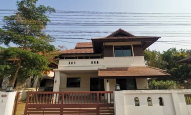Ready for Rent : Two-story detached house Beautiful Lanna style,  good location of Chiang Mai.