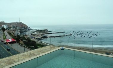 ALQUILER DE DEPARTAMENTO CON ESPECTACULAR VISTA AL MAR, CHORRILLOS