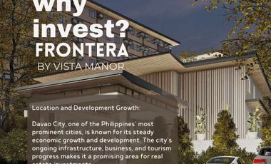 Frontera by Vista Manor a Pre-Selling Condo in Davao City