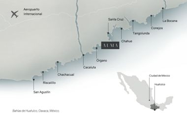 Residencia frente al mar de 4 recamaras, en venta en Huatulco. ALMA - Tu Santuario arquitectónico