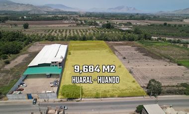 VENTA TERRENO DE 9,684.77 M2 EN HUANDO- HUARAL