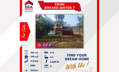 Rumah Dijual di Bintaro Sektor 7, Komplek Cikini