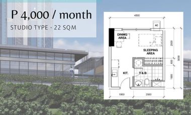 4,000 Monthly Studio Type Property Investment in Pasig City
