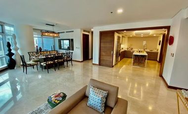 Interior designed 3 bedroom unit for rent at Two Roxas Triangle