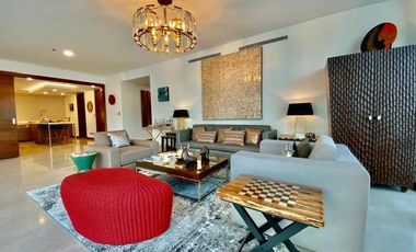 Interior designed 3 bedroom unit for rent at Two Roxas Triangle