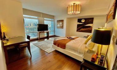 Interior designed 3 bedroom unit for rent at Two Roxas Triangle