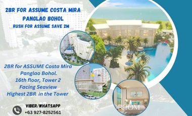 ASSUME ALERT! 2BR for ASSUME Costa Mira Panglao Bohol - Seaview Unit