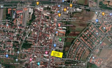 Tanah Sedati Agung Dekat Juanda Sidoarjo Cocok Buat Rumah Sakit Gudang SPBU Sekolah