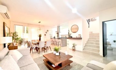 HERMOSA CASA DE 3 RECÁMARAS, TOTALMENTE EQUIPADA Y AMUEBLADA, PLAYA DEL CARMEN