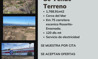 VENTA DE TERRENOS ENTRE LA SALINA Y BAJAMAR, ENSENADA