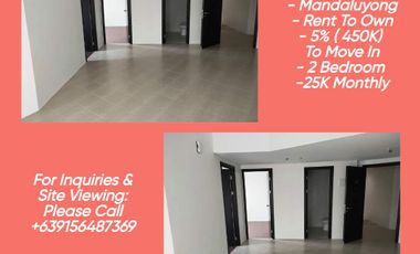Condo in Mandaluyong 2 Bedroom 420K To Move In Accenture/Greenfield/Shangrila/Shaw/Boni