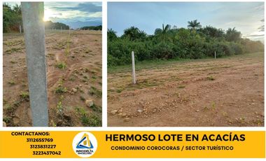 SE VENDE LOTE CONDOMINIO COROCORAS