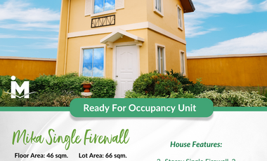 MIKA READY FOR OCCUPANCY UNIT WITH 2BR FOR SALE IN DUMAGUETE CITY